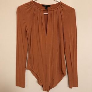 Forever 21 keyhole neck bodysuit